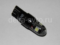 ЛАМПА С/Д T-10 12-24V 3528 3SMD CLEAR CANBUS (2143)