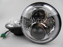 ФАРЫ ГОЛОВНОГО СВЕТА LED ЛИНЗА DA-JH07 CHROME ( 7’’) 2ШТ К-КТ.