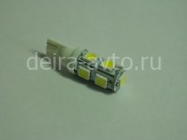 ЛАМПА С/Д T10-5050-9SMD CANBUS БЕЛАЯ (2063)