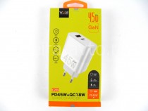 СЕТЕВОЕ ЗУ GaN C209 PD45W + 18W QC