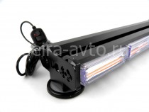 БАЛКА ПРОБЛЕСКОВАЯ ДВУХСТОРОННЯЯ D313-6P 64СМ ЖЕЛТАЯ 9-30V