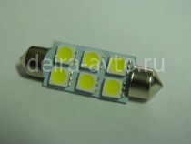 ЛАМПА С/Д FT-5050-6SMD-41MM БЕЛАЯ (2047)
