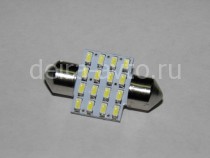 ЛАМПА СВЕТОДИОДНАЯ Т11 16SMD 31mm (1634)