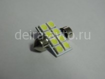 ЛАМПА С/Д FT- 5050 -8SMD-31MM БЕЛАЯ (2048)