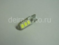ЛАМПА С/Д T 10-5050-6SMD-CRYSTAL БЕЛАЯ (2008)
