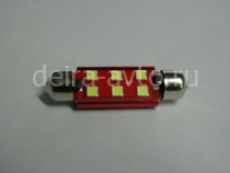 ЛАМПА С/Д FT-3030-6SMD-36MM CANBUS БЕЛАЯ (2106)