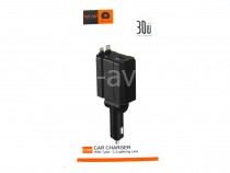 ЗАРЯДНОЕ УСТРОЙСТВО C260 12/24V 30W С КАБЕЛЕМ TYPE-C + LIGHTNING
