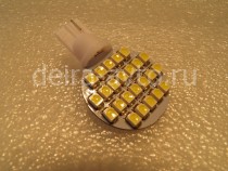 ЛАМПА СВЕТОДИОДНАЯ T-10 24 LED БЕЛАЯ (1060)