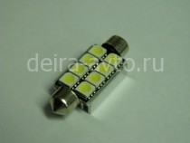 ЛАМПА С/Д FT-5050-8SMD-41MM CANBUS БЕЛАЯ (2088)