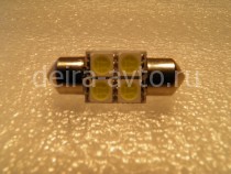 ПОДСВЕТКА САЛОНА 4SMD-31ММ 5050 БЕЛАЯ (1100)